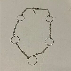 Silver Circle Chain choker/necklace